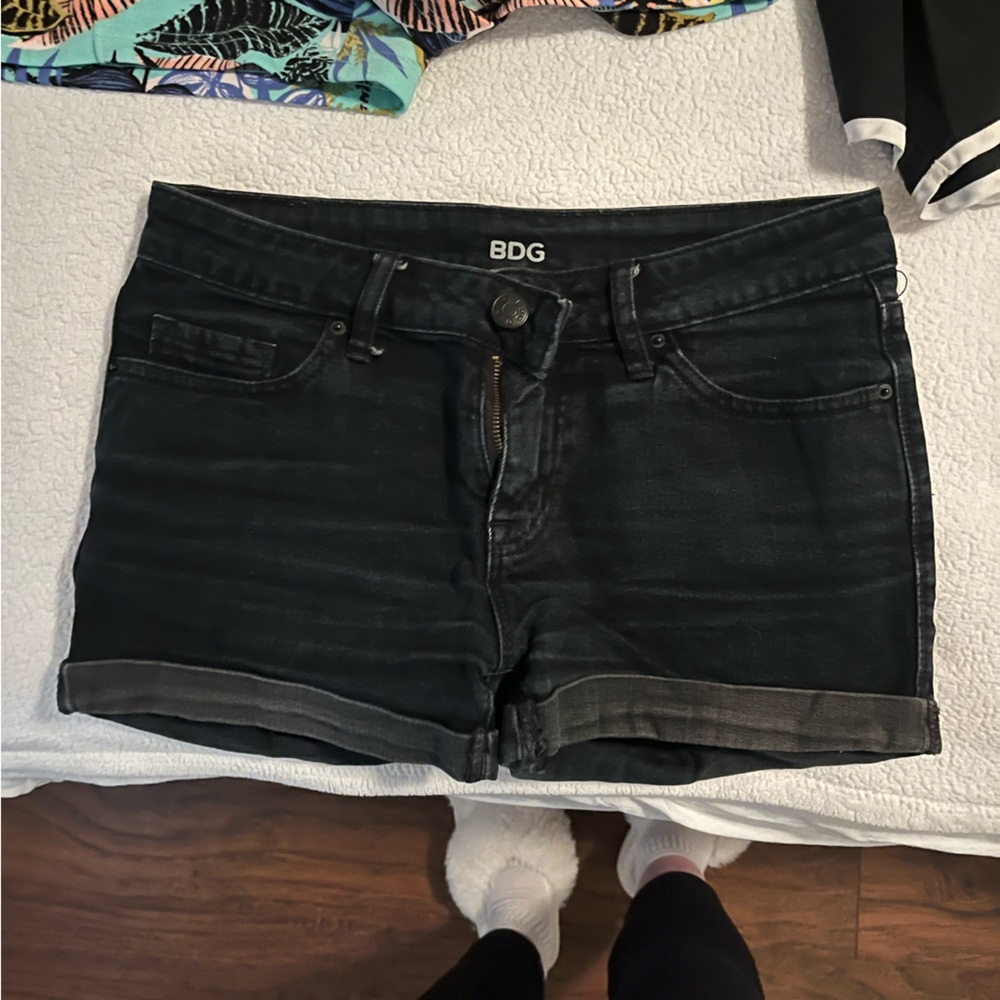 BDG Dark Wash Denim Shorts